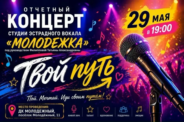  ОТЧЁТНЫЙ КОНЦЕРТ студии эстрадного вокала «Молодёжка» 